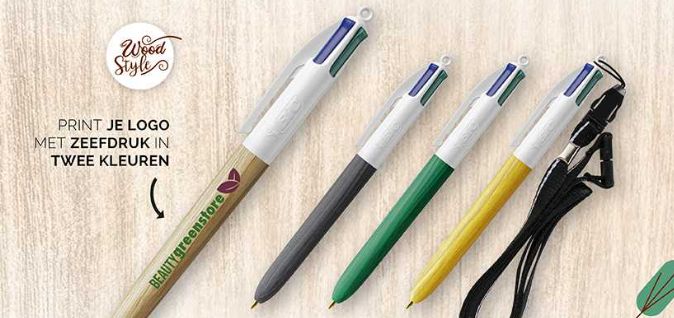 Bic pennen met opdruk